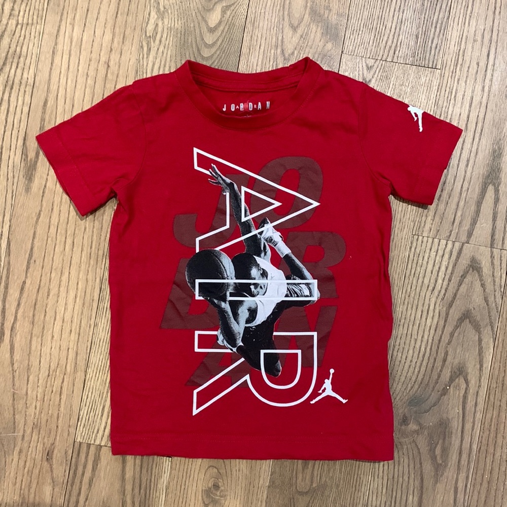 Air Jordan red t-shirt